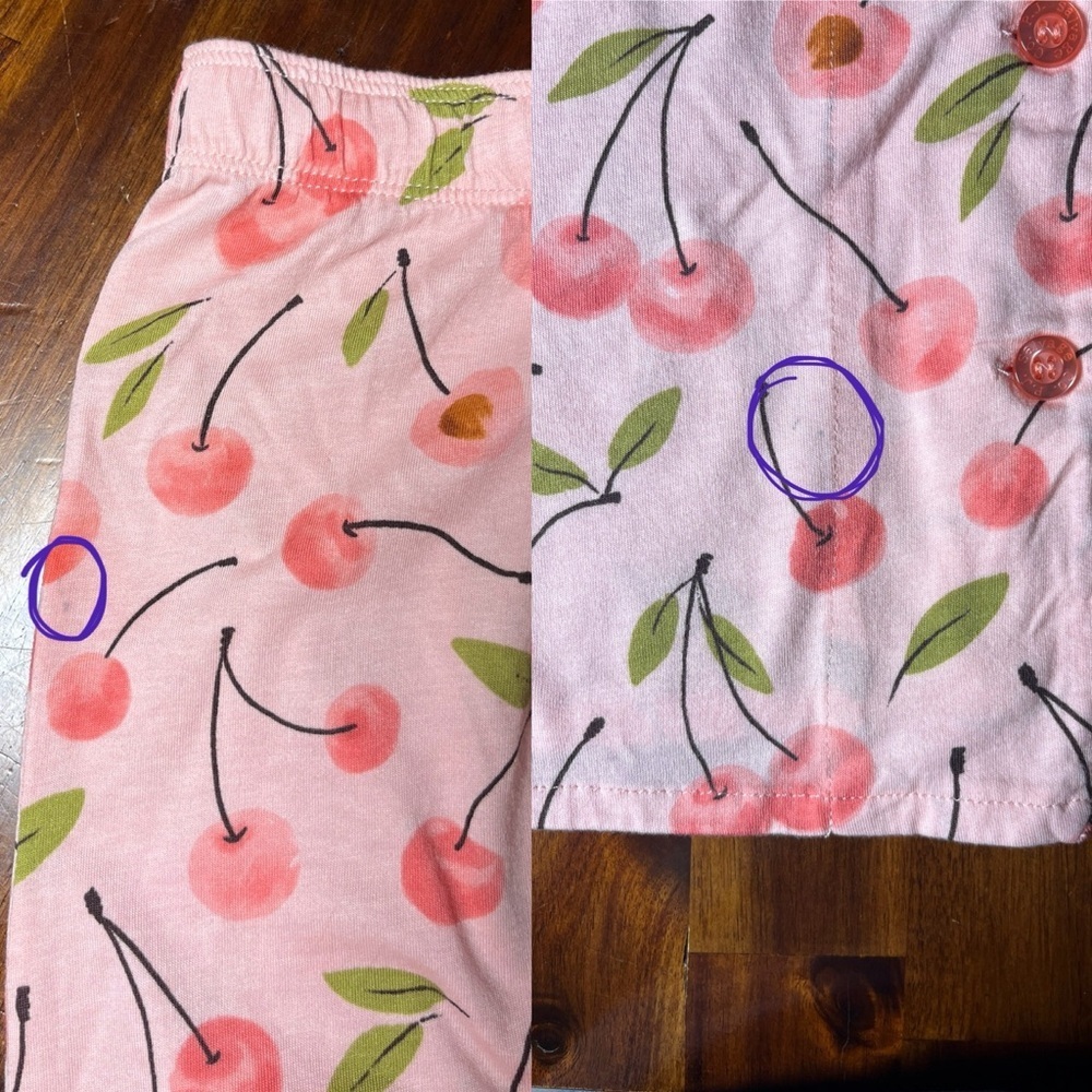 PJ SALVAGE Cherry Print PJ Set with Matching Headband NWT* Size XL - Picture 12 of 16